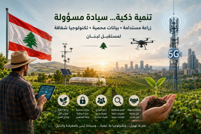 بين قطار التحديث ومخاطر التهويلنحو خارطة طريق لبنانية لحوكمة الزراعة الذكية والسيادة التقنية والغذائية