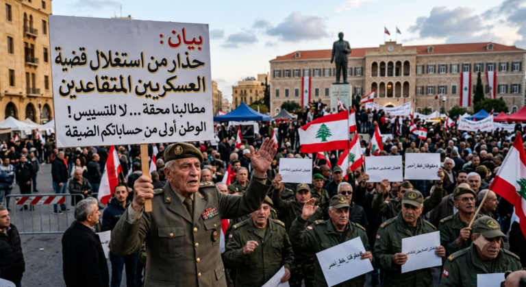 بيان صادر عن جمعية عينا المدينة اللبنانية حذارِ من استغلال قضية العسكريين المتقاعدين