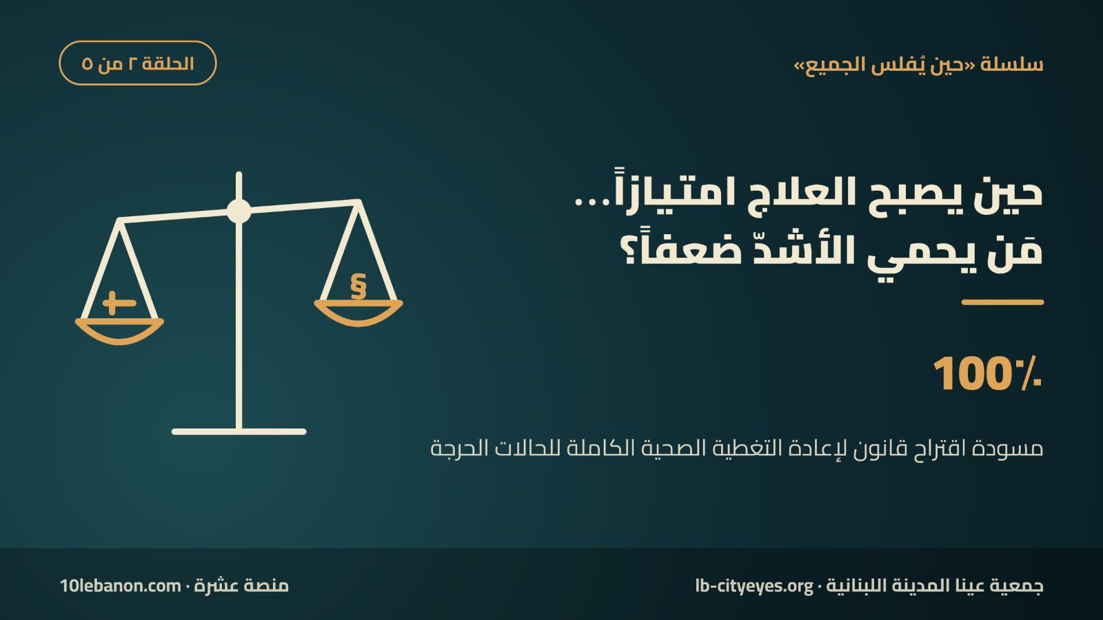 حين يصبح العلاج امتيازًا… مَن يحمي الفئات الأشد ضعفًا؟